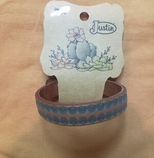 Justin Boots Brown and Blue Bracelet